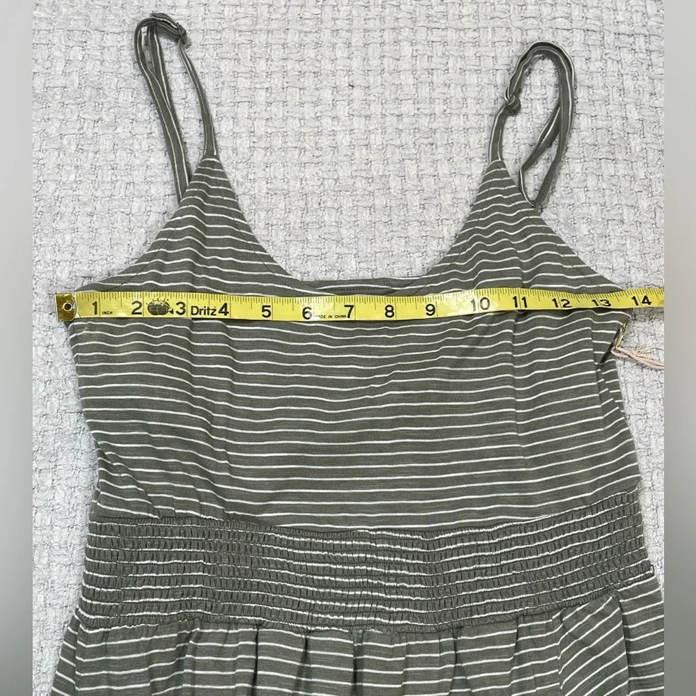 NWT’s Carve Designs Moss Bayside Striped Strappy Faux Wrap Dress, Size S/M - Picture 14 of 16